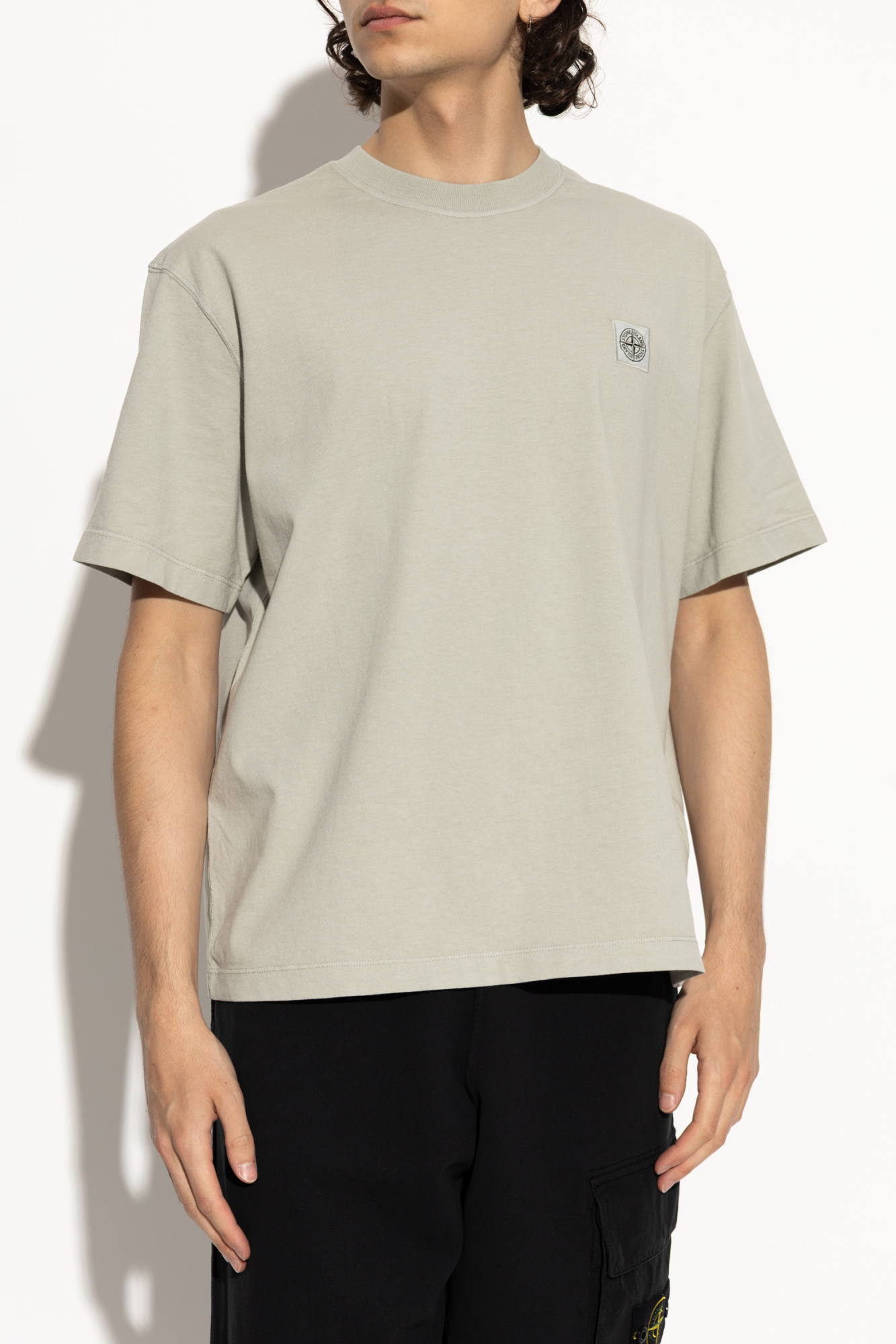 Tシャツ・カットソー STONE  TSHIRT (S152100025S0115) Grey T-shirt with logo Stone Island - Vitkac AS